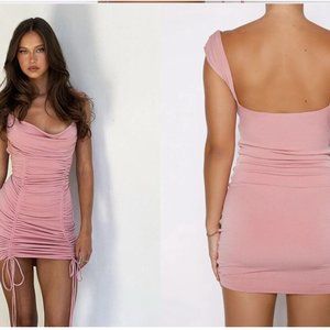 Tiger Mist Cassidy Top in Pink BRAND NEW WITH TAGS ruched blouse